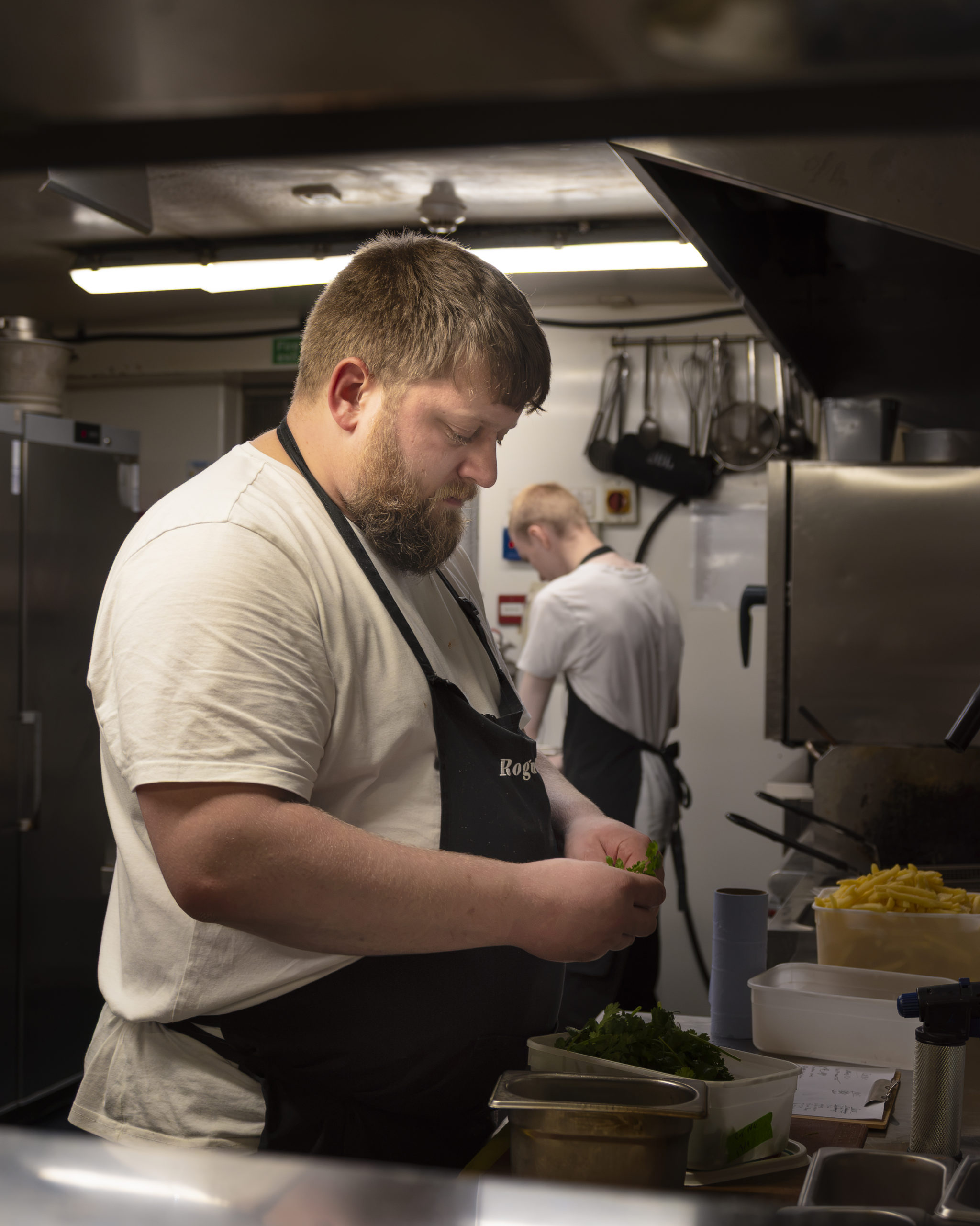 Independent hospitality team at work