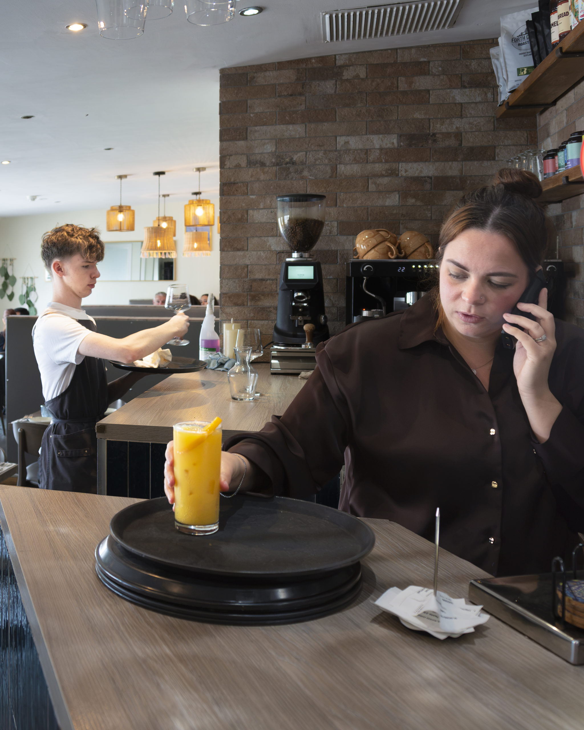 Independent hospitality operator at work